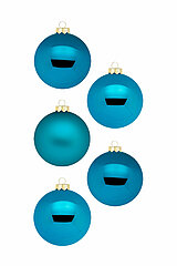 30 Christbaumkugeln von Inge Glas in der Größe 6cm in der Farbe Deep Blue.