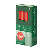 32 Bolsius Haushaltskerzen in der Größe 17x2cm in der Farbe Zartes Rot.