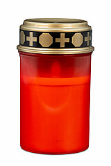 1 LED-Grabkerze von Arts in der Größe 12,5x7cm in der Farbe rot.