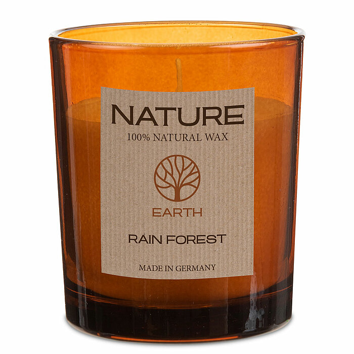 Ein Duftglas mit Deckel Earth von Richard Wenzel in der Größe 8,5x7cm in der Farbe Rain Forest.