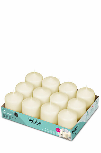 Bolsius Stumpenkerzen 80/58 mm (12er Pack) Artikelvorschau Stumpenkerzen 80/58 mm (12er Pack)