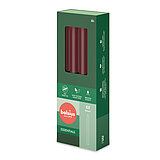 32 Bolsius Haushaltskerzen in der Größe 23x2,3cm in der Farbe Samtrot.