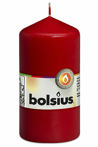 Bolsius Stumpenkerze 120/58mm - Rot Artikelvorschau Stumpenkerze 120/58mm - Rot