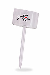 Ein Teelichthalter mit Stiel Stick von Sandra Rich in der Größe 10x4,5cm in der Farbe klar.