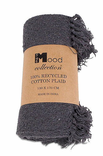 In the Mood Collection Crixus Decke 170/130 cm - anthrazit (1 Stück) Artikelvorschau Crixus Decke 170/130 cm - anthrazit (1 Stück)