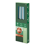 4 Spitzkerzen von Bolsius in der Größe 23,4x2,4cm in der Farbe metallic blau.