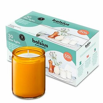 Bolsius Starlight 82/68 mm (30er Tray) - bernstein Artikelvorschau Starlight 82/68 mm (30er Tray) - bernstein