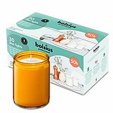 30 Starlight Windlichter von Bolsius in der Größe 8,2x6,8cm in der Farbe Bernstein.