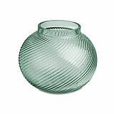 Ein Teelichthalter Spiral von Sandra Rich in der Größe 13x15,5cm in der Farbe Hellgrün.