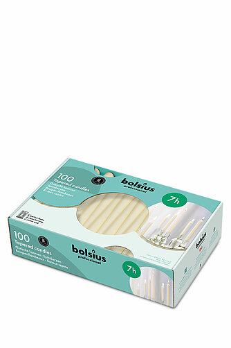 Bolsius Spitzkerzen 240/23mm (100er Pack) Artikelvorschau Spitzkerzen 240/23mm (100er Pack)