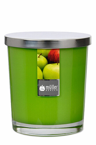 Müller Kerzenfabrik Maxi-Duftkerzenglas 110/95 mm - Saftiger Apfel (1 Stück) Artikelvorschau Maxi-Duftkerzenglas 110/95 mm - Saftiger Apfel (1 Stück)