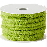 Eine Wollkordel von KragoArt mit der Breite 1 cm und einer Länge von 10 m in der Farbe Apfelgrün.