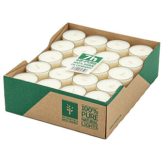 Richard Wenzel Pure Natural Lights - 100% Raps Wachs (40er Pack) - transparent - 7 h Artikelvorschau Pure Natural Lights - 100% Raps Wachs (40er Pack) - transparent - 7 h