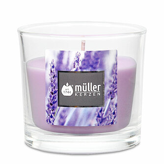 Müller Kerzenfabrik Duftglas klein 65/70 mm - Lavendelfelder (1 Stück) Artikelvorschau Duftglas klein 65/70 mm - Lavendelfelder (1 Stück)