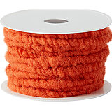 Eine Wollkordel von KragoArt mit der Breite 1 cm und einer Länge von 10 m in der Farbe Orange.