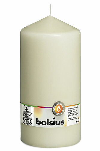 Bolsius Stumpenkerze 200/98mm - Elfenbein Artikelvorschau Stumpenkerze 200/98mm - Elfenbein