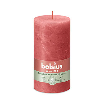 Bolsius Rustik Stumpenkerzen 130/68 mm - Rosa Blüte (1 Stück) Artikelvorschau Rustik Stumpenkerzen 130/68 mm - Rosa Blüte (1 Stück)