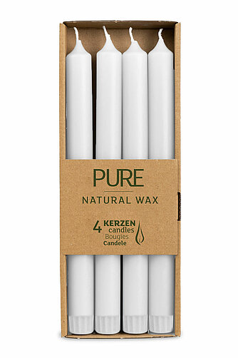 Richard Wenzel Pure Natural Wax Stabkerzen (4er Pack) Artikelvorschau Pure Natural Wax Stabkerzen (4er Pack)
