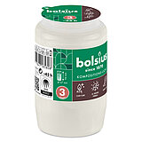 20 Kompositionslichter Nr. 3 von Bolsius in der Größe 9,5x5,7cm in der Farbe Weiß.