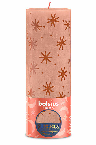 Bolsius Rustik Stumpenkerzen Silhouette 190/68 mm - Sterne (1 Stück) Artikelvorschau Rustik Stumpenkerzen Silhouette 190/68 mm - Sterne (1 Stück)