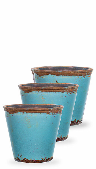 Sandra Rich Vase "Flower Pot" 80/90mm (3er Set) Artikelvorschau Vase "Flower Pot" 80/90mm (3er Set)