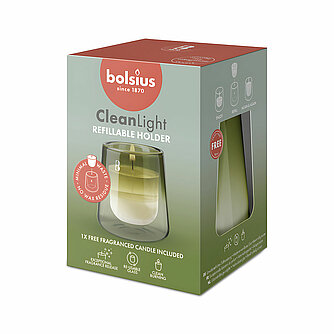 Bolsius Cleanlight Duftglas Starterkit - Gardenia & Feige (1 Stück) Artikelvorschau Cleanlight Duftglas Starterkit - Gardenia & Feige (1 Stück)