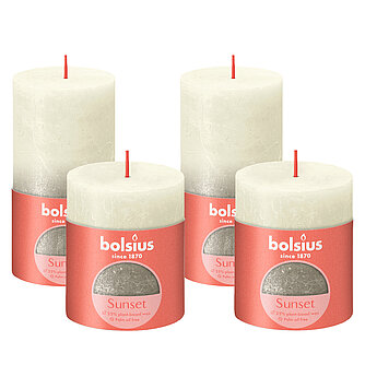 Bolsius Adventsset Rustik Sunset (4er Set) Artikelvorschau Adventsset Rustik Sunset (4er Set)