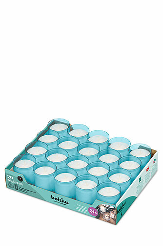 Bolsius Relight Nachfüllkerzen 20er Tray - aqua Artikelvorschau Relight Nachfüllkerzen 20er Tray - aqua