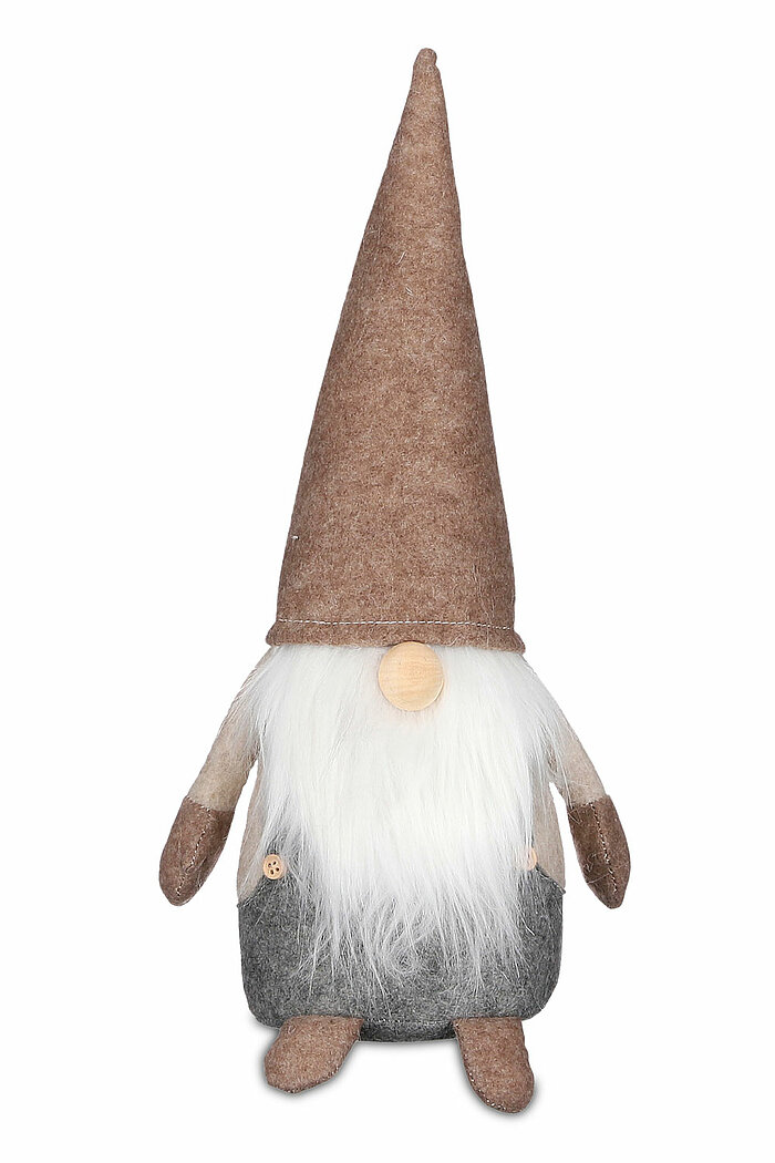 1 Deko Wichtel von Edelman in der Größe 36x11cm in der Farbe braun.