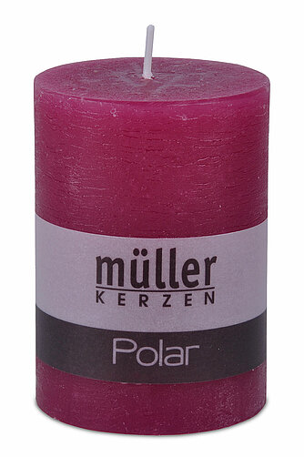 Müller Kerzenfabrik Polar Stumpen 100/68 mm - beere (1 Stück) Artikelvorschau Polar Stumpen 100/68 mm - beere (1 Stück)