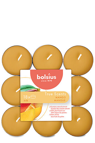 Bolsius True Scents Duft-Teelichte - Mango (18er Pack) Artikelvorschau True Scents Duft-Teelichte - Mango (18er Pack)