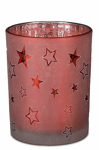 Edelman Teelichthalter Stern 125/100 mm - rot (1 Stück) Artikelvorschau Teelichthalter Stern 125/100 mm - rot (1 Stück)
