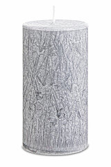 Eine Stumpenkerze Pure Olivenwachs von Richard Wenzel in der Größe 13x6cm in der Farbe Anthrazit.