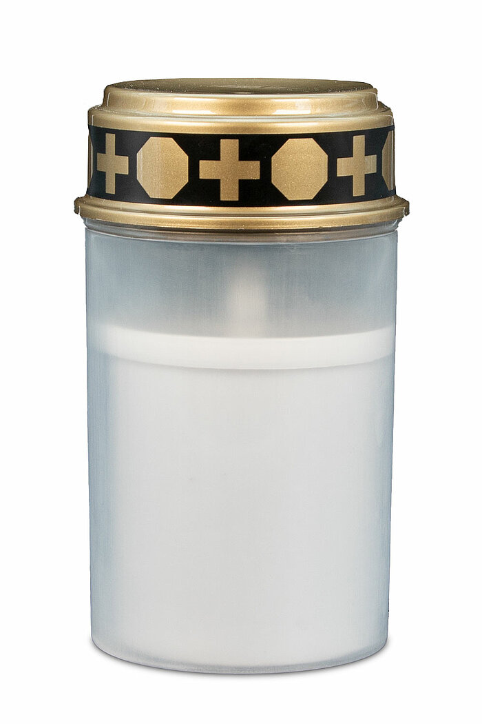 1 LED-Grabkerze von Arts in der Größe 12,5x7cm in der Farbe weiß.