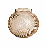 Ein Teelichthalter Spiral von Sandra Rich in der Größe 13x15,5cm in der Farbe Creme.