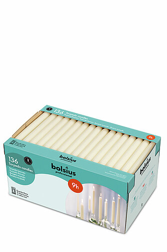 Bolsius Dinnerkerzen 240/22mm - 136er Box Artikelvorschau Dinnerkerzen 240/22mm - 136er Box