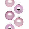 12 Christbaumkugeln von Inge Glas in der Größe 8cm in der Farbe Pink Blush.