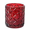 Ein Teelichthalter Noble von Sandra Rich in der Größe 8x7,2cm in der Farbe Burgund.