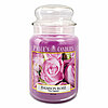Eine Duftkerze im Apothekerglas von Prices Candles in der Größe 19,5x10cm mit dem Duft Damson Rose und einem Gewicht von 630g.
