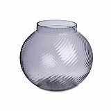 Ein Teelichthalter Spiral von Sandra Rich in der Größe 13x15,5cm in der Farbe Grau.