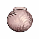 Ein Teelichthalter Spiral von Sandra Rich in der Größe 13x15,5cm in der Farbe rose.