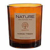 Ein Duftglas mit Deckel Earth von Richard Wenzel in der Größe 8,5x7cm in der Farbe Nordic Trees.