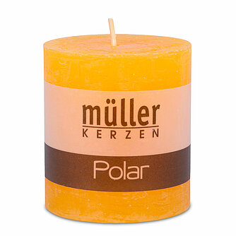 Müller Kerzenfabrik Polar Stumpen 75/68 mm - gelb (1 Stück) Artikelvorschau Polar Stumpen 75/68 mm - gelb (1 Stück)