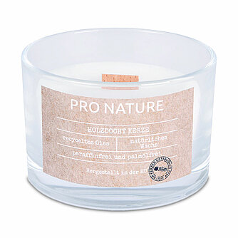 Müller Kerzenfabrik Pro Nature Stearin-Kerzenglas mit Holzdocht 56/86 mm (1 Stück) Artikelvorschau Pro Nature Stearin-Kerzenglas mit Holzdocht 56/86 mm (1 Stück)