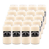 20 Kompositionsöllichter von Aeterna in der Größe 13x6,8cm in der Farbe weiß.