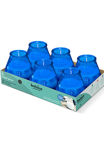 Bolsius Twilight 104/99 mm (6er Pack) - blau Artikelvorschau Twilight 104/99 mm (6er Pack) - blau