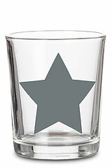 Ein Teelichthalter Star von Sandra Rich in der Größe 8x7cm in der Farbe grau.