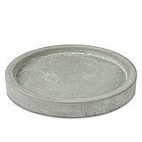 Ein Zementteller von Müller Kerzenfabrik in der Größe 12,5x12,5cm in der Farbe grau.