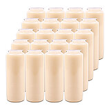 20 Kompositionsöllichter von Aeterna in der Größe 18x6,5cm in der Farbe weiß.