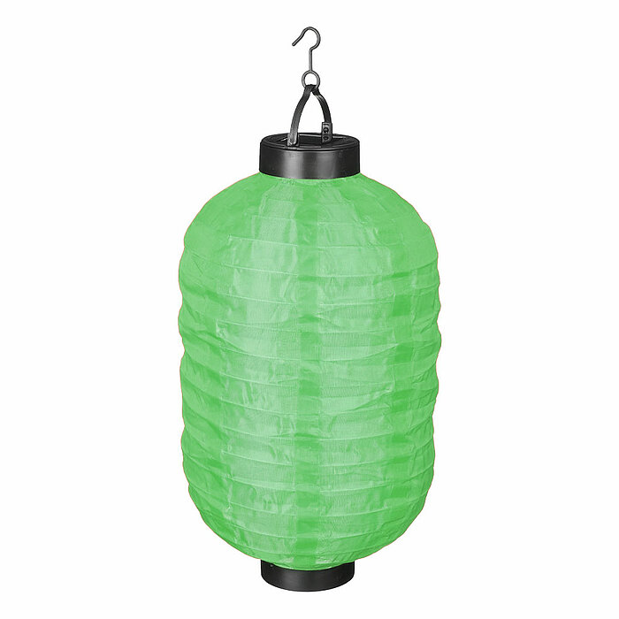 Eine Solar Laterne von Luca Lighting in der Größe 30x20cm in der Farbe grün.
